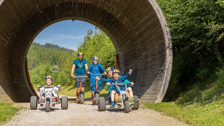 Roller- und Mountaincartbahn druch die Milchkanne, © Erlebnisalm Mönichkirchen, Christian Kremsl