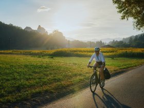 Radeln entlang des Feistritztal-Radwegs, © Wiener Alpen in Niederösterreich